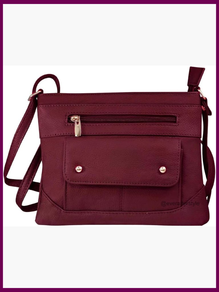 Genuine Cowhide Leather Crossbody Bag Travel